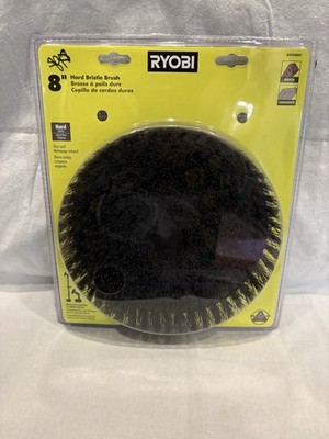 Ryobi 8  Hard Bristle Brush A95HB81 Power Scrubber Attachment Brick Concrete NEW