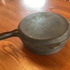 Vintage Lodge 4 In 1 Star Cast Iron 10" Skillet With Hinged Lid Hammered