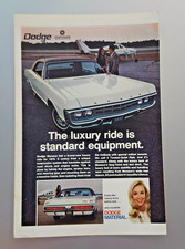 Vintage 1970 Dodge Monaco Original Print Ad Full Page - Luxury Ride Is Standard Vintage 1970 Dodge Monaco Original Print Ad Full Page - Luxury Ride Is Standard
