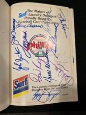 Philadelphia Phillies 1988 Surf Topps Baseball Card Book Dick Allen +80 AUTO