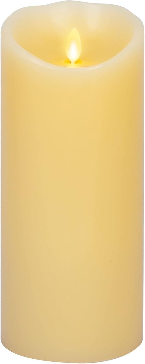 Luminara Scalloped Edge Battery Operated Flameless LED Candl