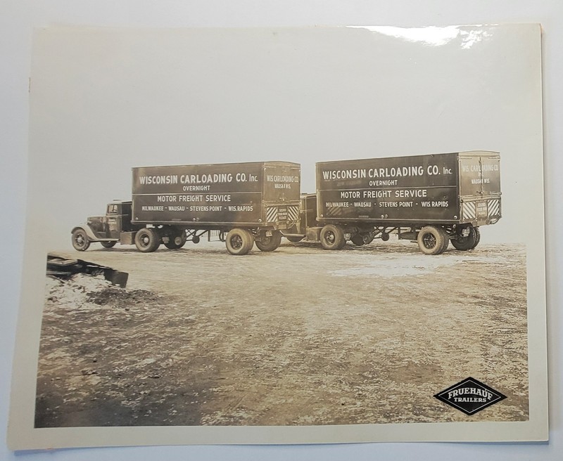 Fruehauf Tractor Trailer Wisconsin Carloading Wausau Truck Photo
