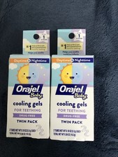 2x Orajel Baby Day  Night Cooling Gel for Teething, Twin Pack.exp03/2026