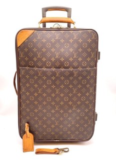 Auth Louis Vuitton Pegase 55 Monogram M23294 Rolling Suitcase CarryOn NS080962