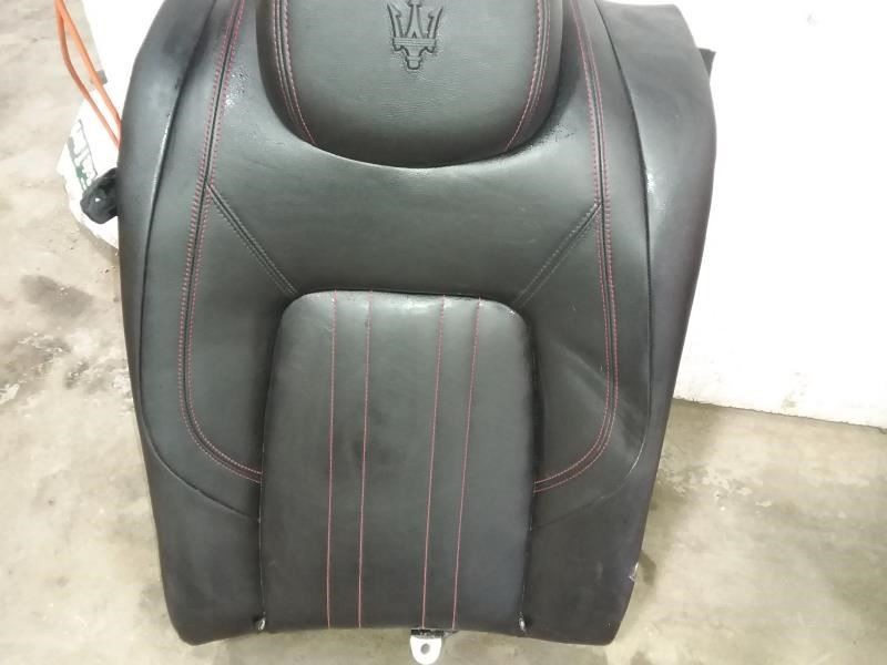 2017 MASERATI GHIBLI Passenger Right Side Rear Seat Back Black Leather Trim NA