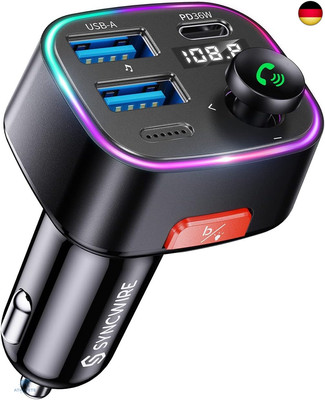 Syncwire FM Transmitter Auto Bluetooth 5.4 48W (PD 36W & 12W) Bluetooth