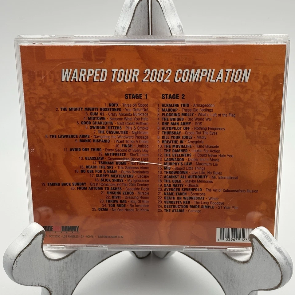 Vans Warped Tour 2002 Tour Compilation ✅ 2 Disc CD Set 2002 ✅ Punk Rock Ska Emo Foto 2 de 3
