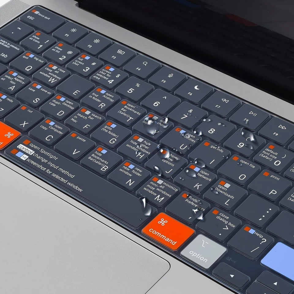 Cubierta de teclado de acceso directo Macbook para Macbook Pro 14" 16" M4/M3/M2/M1 A3112 A3185 Foto 2 de 4