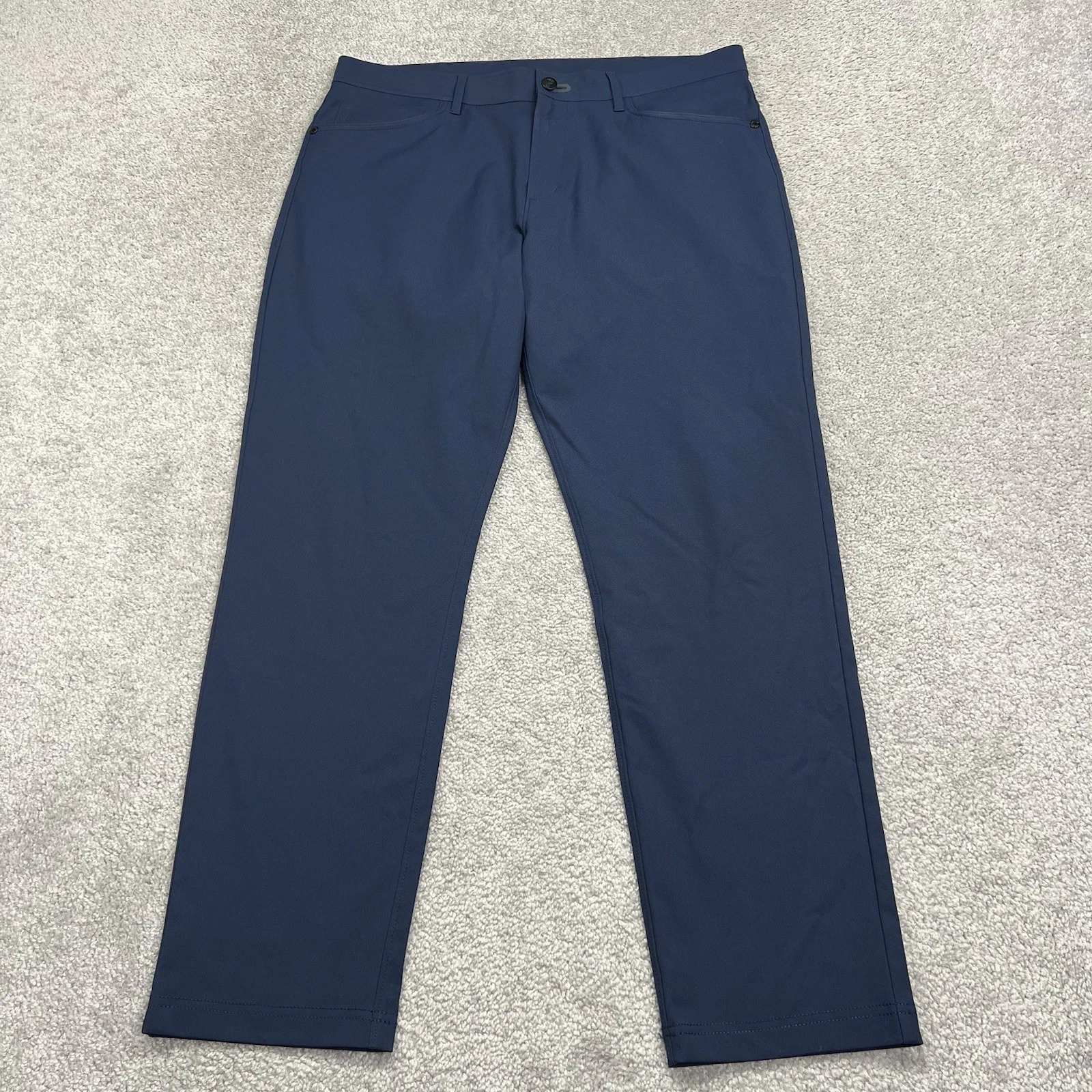 Public Rec Pants Mens 33x30 (35x29.5) Blue Dealmaker Casual Stretch Golf Chino