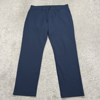 Public Rec Pants Mens 33x30 (35x29.5) Blue Dealmaker Casual Stretch Golf Chino
