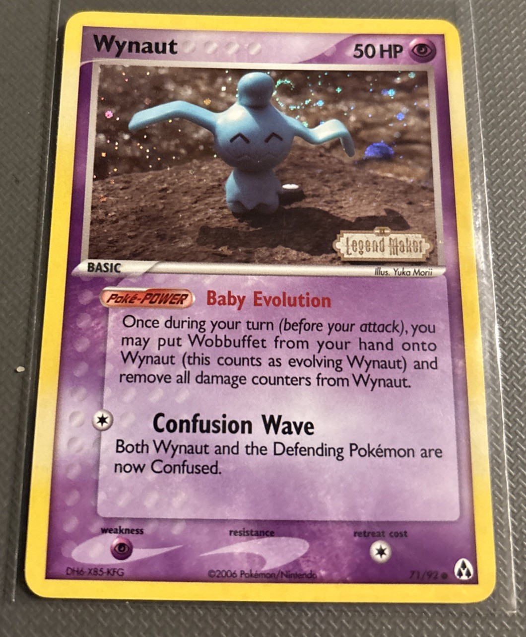 Pokemon TCG Legend Maker #71/92 Wynaut Reverse Holo NM NP