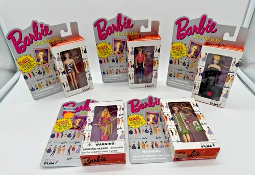 Vintage Barbie Fashion Model Keychain – Choose Style – FUN! Carded