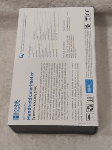 HI772 Marine Alkalinity (dKH) Checker HC - Hanna Instruments - Brand New - Picture 3 of 3