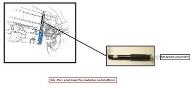 LEFT REAR SHOCK ABSORBER OEM 2018 HYUNDAI SONATA