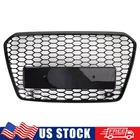 Front Bumper Grille Honeycomb Grill Trim Gloss Black For Audi A5 S5 B8.5 2013-16