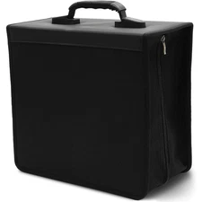 400 Disc CD DVD Storage Holder, Portable DVD Binder Booklet Carrying Case