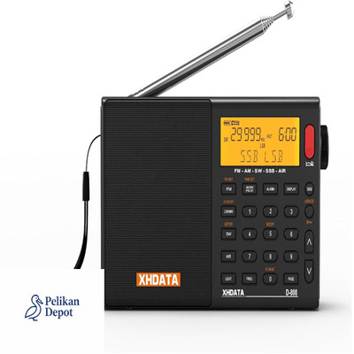 XHDATA D808 Tragbares Digitales Radio mit Externer Antenne und USB