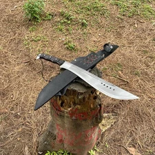 Custom Handmade Carbon Steel Blade Eli Machete Sword | Hunting Sword Camping