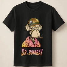 Dr. Bombay Bored Ape Black Unisex T Shirt