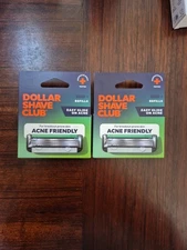 Dollar Shave Club Acne Friendly 4 Blade Refill 2 Boxes X 4 Cartridges New Sealed