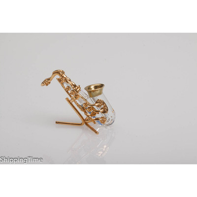 Swarovski Figurine Crystal Memories -Saxophone Gold 183285