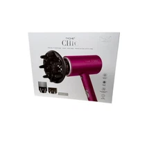 Tyche CHIC Professional Hair Dryer – Hot Pink – with 3 Styling Attachments