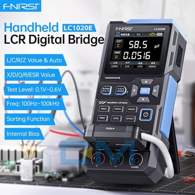 FNIRSI LC1020E Handheld Digital Bridge LCR ESR Tester Resistance Meter Autorange