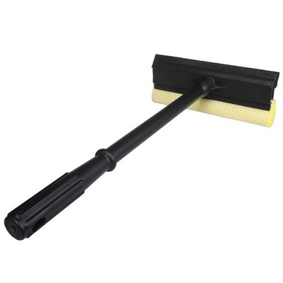 2 in 1 Car Window Squeegee Cleaning Tool with Sponge and Rubber Blade