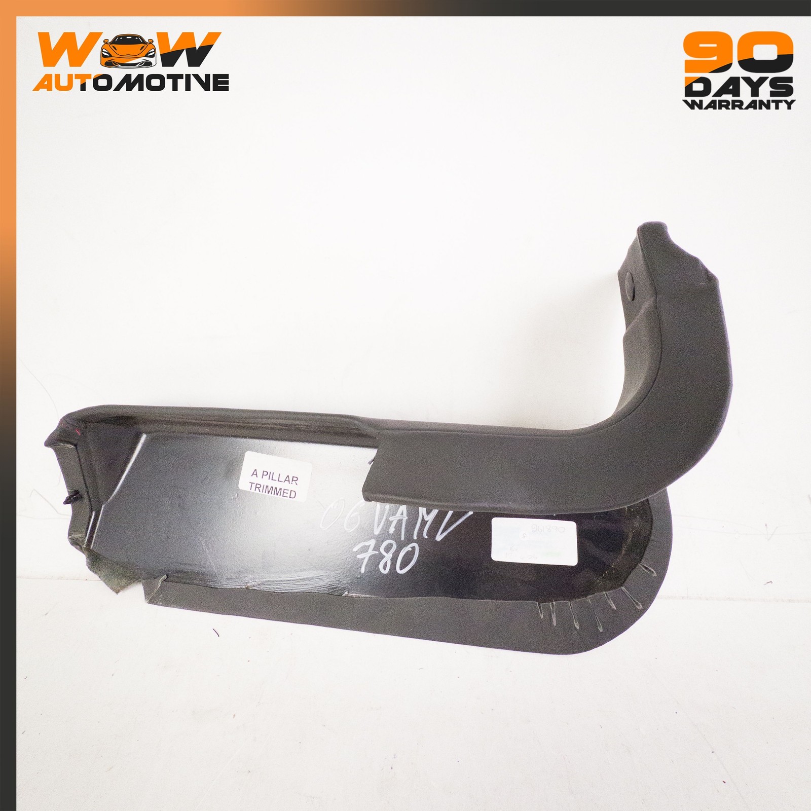 06-16 ASTON MARTIN V8 VANTAGE FRONT RIGHT KICK PANEL TRIM COVER BLACK OEM