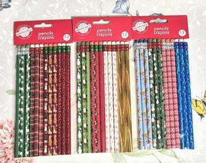 NEW! 3- 12 Pack Christmas HOLIDAY Pencils Stocking Stuffer School Crafts Gifts