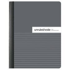 Office Depot Brand 7 1/2" x 9 3/4" Unruled/Wide-Ruled Composition Book
