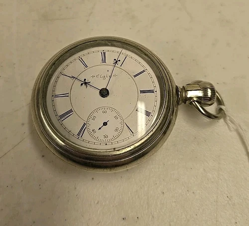 Antique Elgin BW Raymond 18s 17j Railroad 183 Railroad Grade Pocket Watch - Runs