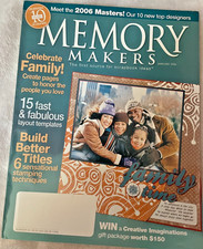MEMORY MAKERS MAGAZINE - January 2006, Issue 58 - NEW, Vintage  NLA 