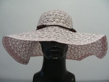 Pink - Wide Brim - One Size Floppy Style Sun Hat 