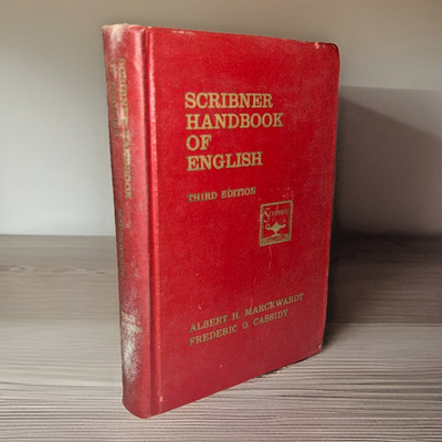 Scribner Handbook of English (1960) ~ Third Edition ~ Hardcover