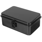 Portable Tool Box Lockable Toolbox Travel Metal Draw Small Square Container