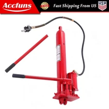 8 Ton Long Ram Hydraulic Air Jack Single Pump Engine Lifting Cherry Picker New