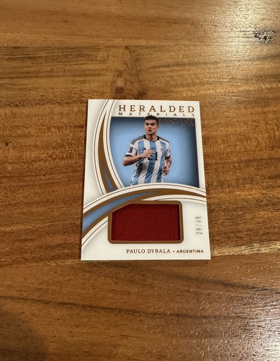 Paulo Dybala 2022-23 Panini Immaculate Heralded Materials /49 Worn