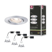 LED Einbauleuchte Nova Mini Coin Basisset Schwenkbar Rund 66 Mm 15° Coin 3X4W 3X