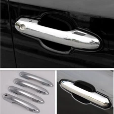 4P Chrome Inner Door Handle Bowl Frame Cover Trim Fit For Toyot@a RAV4 2019-2023