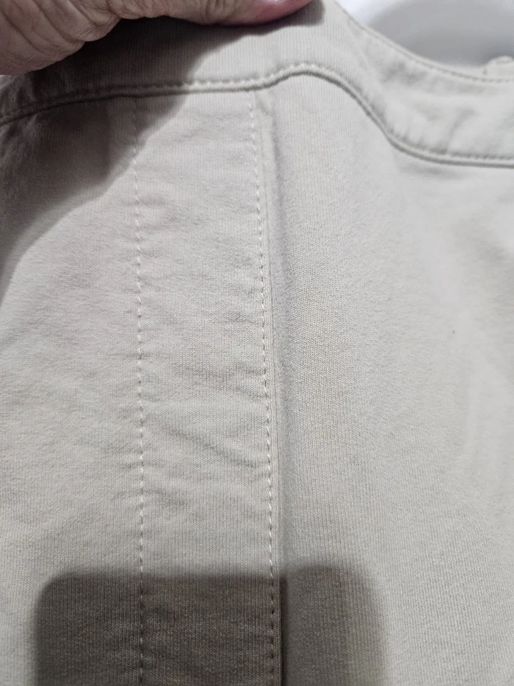 QUACKER FACTORY MUJER NUEVO BEIGE ALGODÓN BL TIRAR EN ESTRÁS CROP TALLA 3X Foto 4 de 4