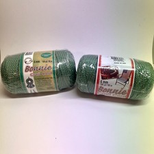 2 Bonnie Craft Cord Rope *BRAND NEW* 6 mm 100yd / 90m - Green Macrame Crocheting