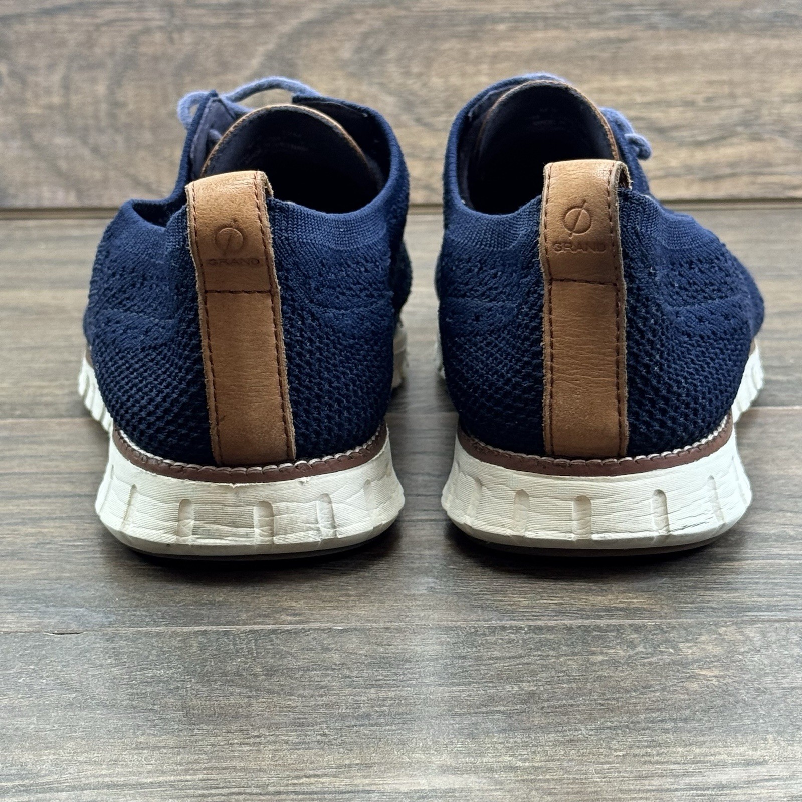 SAOLA Scarpe eleganti Cole Haan Zerogrand uomo 12 M blu punta alare Stitchlite C24947