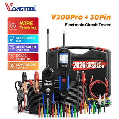 VDIAGTOOL V200PRO Kit + 30Pins Power Circuit Probe Tester AC/DC Voltage Test 