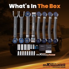 Complete Set Of Adjustable Control Arms For Jeep Wrangler Tj 1998 With Spacers