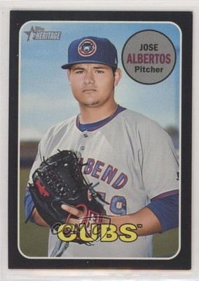 2018 Topps Heritage Minor League Edition Black 28/50 Jose Albertos #47 0c6