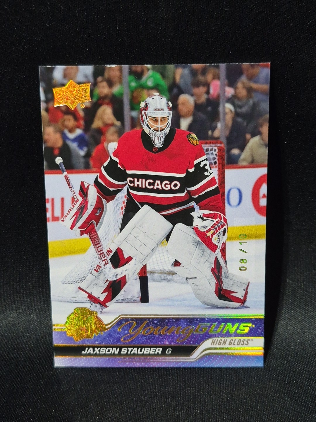 2023-24 Upper Deck Series 1 HIGH GLOSS Young Guns Jaxson Stauber /10