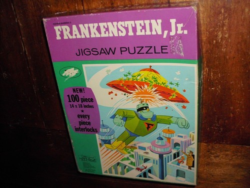 VINTAGE FRANKENSTEIN JR. PUZZLE WHITMAN RARE HANNA BARBERA COMPLETE VF 1967 - Picture 3 of 24