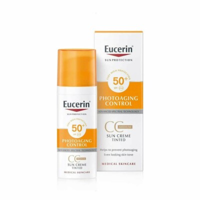 #ad Eucerin Sun Protection Photoaging Control CC SPF50 Tinted Medium Tone 50ml $18.42