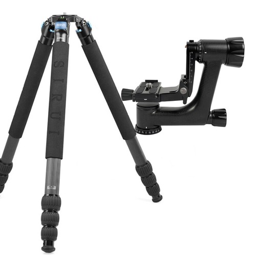 Sirui Carbon fiber camera tripod professional camera stand w PH-10 Gimbal Head - Picture 14 of 20